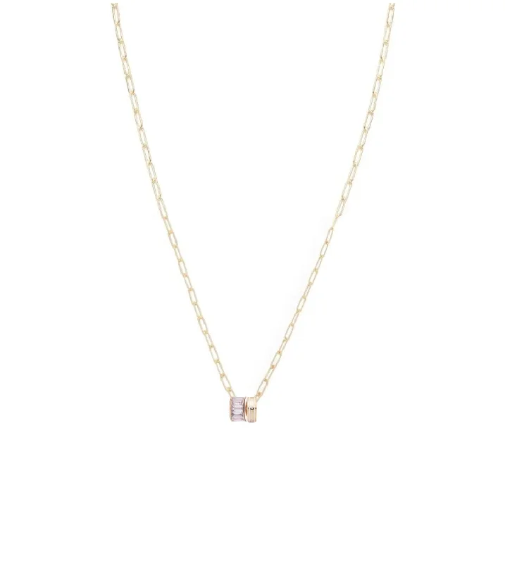 Adjustable Charm Bracelets For A Perfect Fit Wholeness & Baguette Diamond : Heart Beat Super Fine Clip Chain Necklace