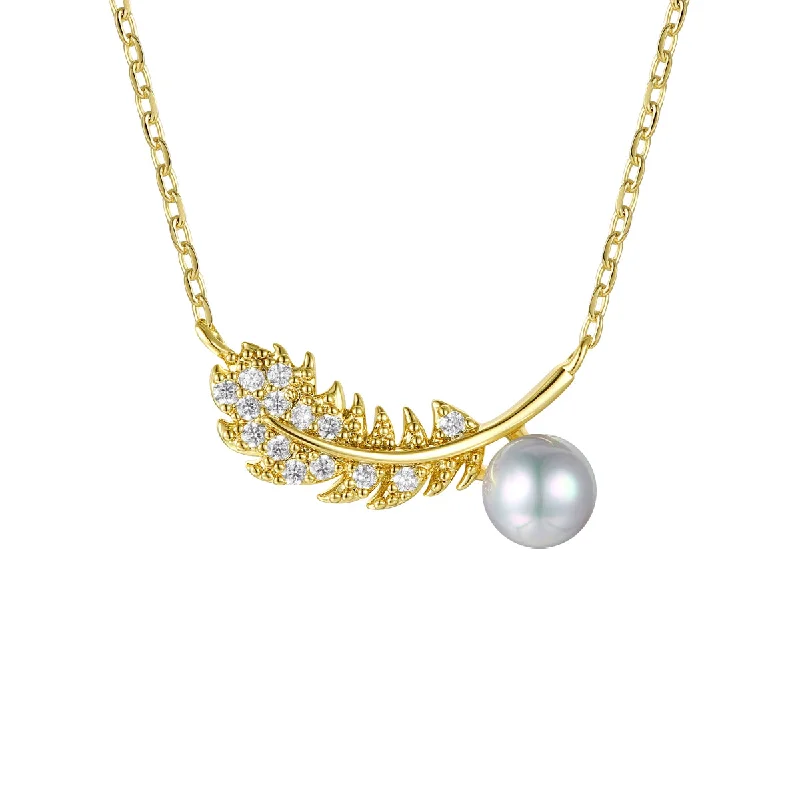 Jewelry Clearance Event – Stock Up Before It's Over Sylvie Golden Feather & Pearl Pendant Necklace Jewelry Clearance Event – Stock Up Before It's Over Sylvie Golden Feather & Pearl Pendant Necklace