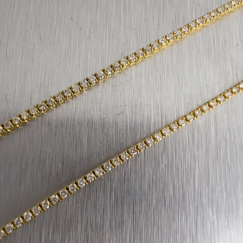 Elegant Designs, Unbeatable Discounts – Shop Jewelry Now 14k Yellow Gold Diamond Tennis Necklace 3.68ctw F-G SI1 16.5" Elegant Designs, Unbeatable Discounts – Shop Jewelry Now 14k Yellow Gold Diamond Tennis Necklace 3.68ctw F-G SI1 16.5"