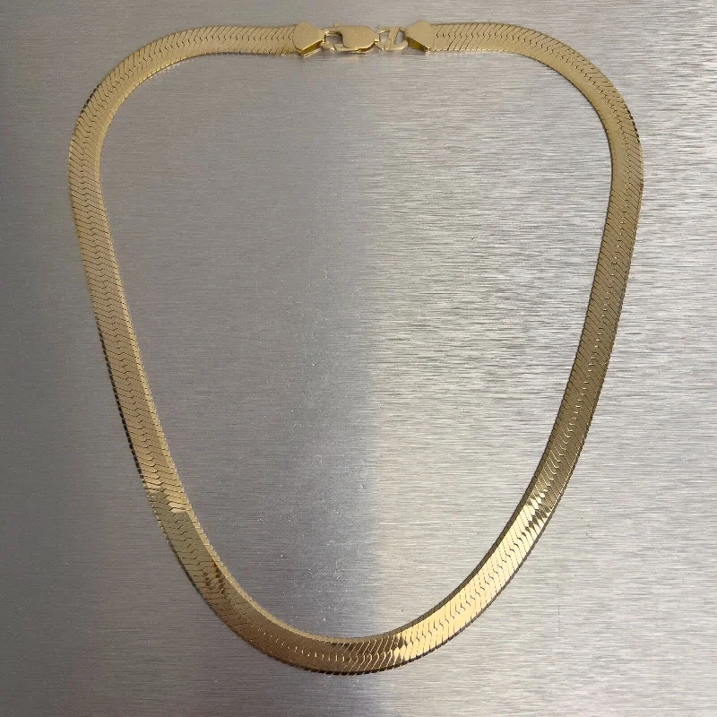Exclusive Jewelry Sale – Sparkle For Less 14k Yellow Gold Fancy Herringbone Link 7.75mm Chain Necklace 35.4g 18" ITALY Exclusive Jewelry Sale – Sparkle For Less 14k Yellow Gold Fancy Herringbone Link 7.75mm Chain Necklace 35.4g 18" ITALY
