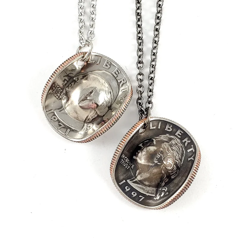 Best Jewelry Sale – Shop Exclusive Designs Now 1965-1998 Quarter Cowboy Hat Coin Necklace Best Jewelry Sale – Shop Exclusive Designs Now 1965-1998 Quarter Cowboy Hat Coin Necklace
