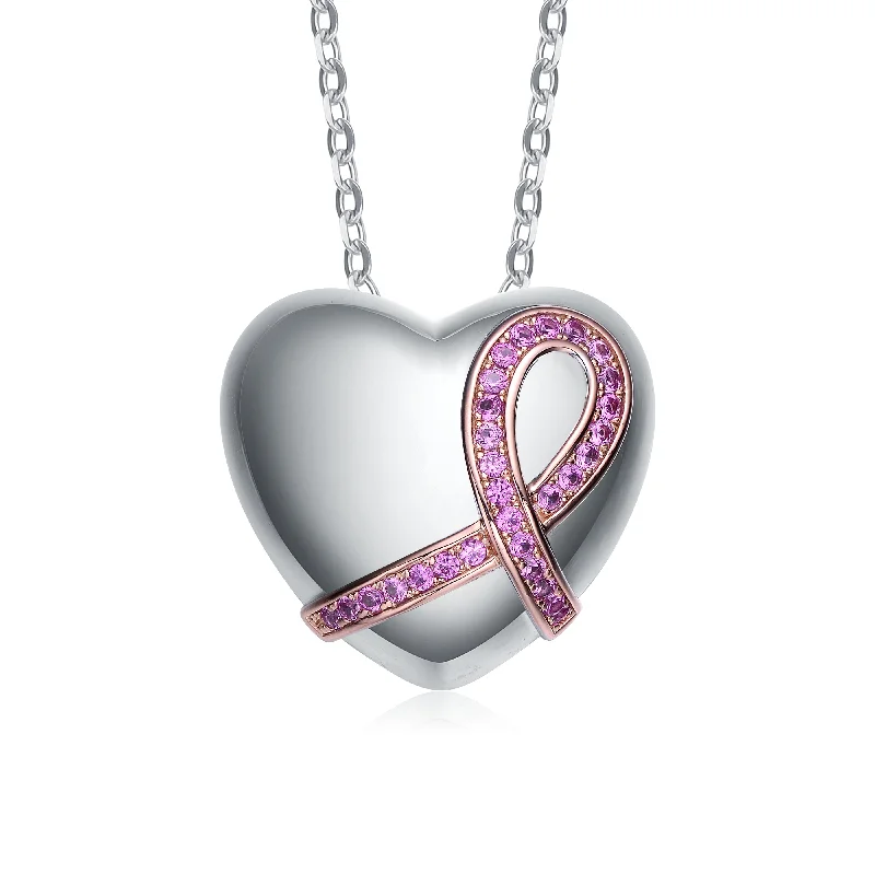 Shop Dazzling Jewelry At The Best Prices Julie Bow Pink Heart Pendant Necklace
