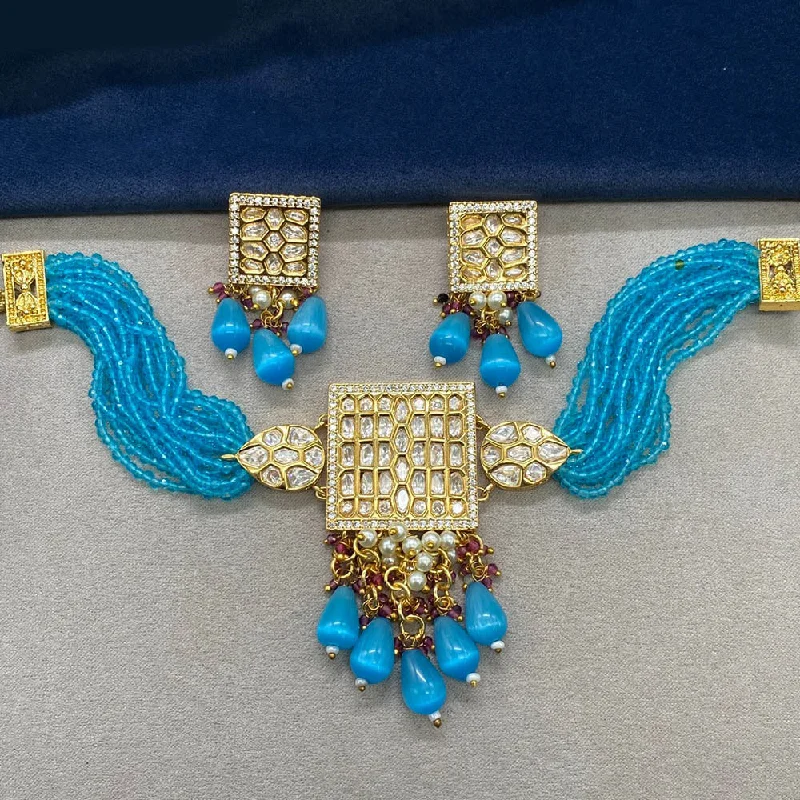 Grab Exquisite Jewelry At The Lowest Prices Amoliya Jewels Gold Plated Polki Kundan Choker Necklace Set Grab Exquisite Jewelry At The Lowest Prices Amoliya Jewels Gold Plated Polki Kundan Choker Necklace Set