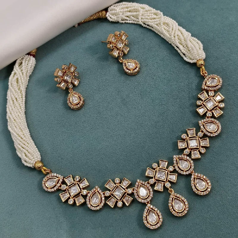 Flash Deals On Fine Jewelry – Shop Before It's Gone Amoliya Jewels Gold Plated Polki Kundan Choker Necklace Set Flash Deals On Fine Jewelry – Shop Before It's Gone Amoliya Jewels Gold Plated Polki Kundan Choker Necklace Set