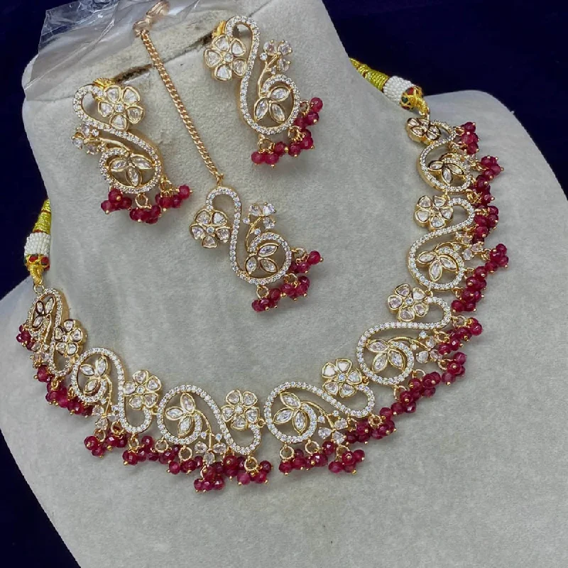 Celebrate With Sparkle – Jewelry Sale Now Live Amoliya Jewels Gold Plated Polki Kundan Choker Necklace Set Celebrate With Sparkle – Jewelry Sale Now Live Amoliya Jewels Gold Plated Polki Kundan Choker Necklace Set