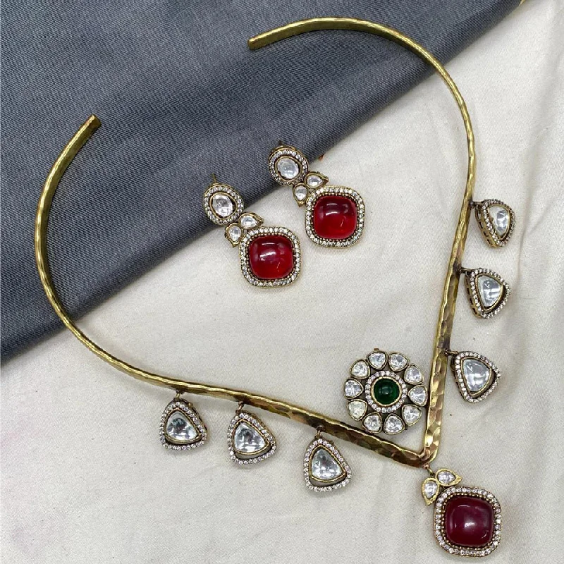 Best Jewelry Deals – Premium Quality At Exclusive Discounts Amoliya Jewels Gold Plated Polki Kundan Necklace Set Best Jewelry Deals – Premium Quality At Exclusive Discounts Amoliya Jewels Gold Plated Polki Kundan Necklace Set