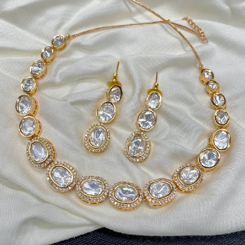 Shop Signature Jewelry Styles At Exclusive Prices Amoliya Jewels Gold Plated Polki Kundan Necklace Set Shop Signature Jewelry Styles At Exclusive Prices Amoliya Jewels Gold Plated Polki Kundan Necklace Set