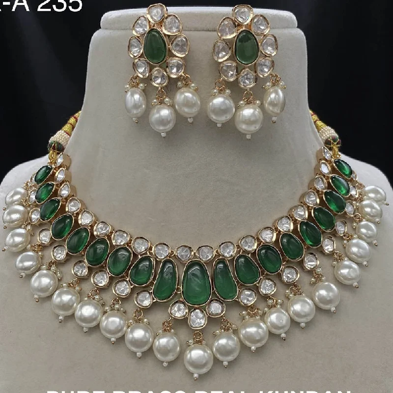Get Ready To Sparkle – Special Jewelry Discounts Amoliya Jewels Gold Plated Polki Kundan Necklace Set Get Ready To Sparkle – Special Jewelry Discounts Amoliya Jewels Gold Plated Polki Kundan Necklace Set