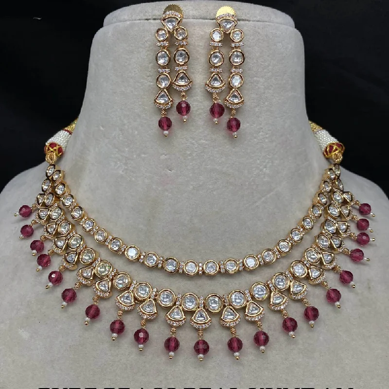 Make Every Moment Shine – Jewelry Discounts Available Amoliya Jewels Gold Plated Polki Kundan Necklace Set Make Every Moment Shine – Jewelry Discounts Available Amoliya Jewels Gold Plated Polki Kundan Necklace Set