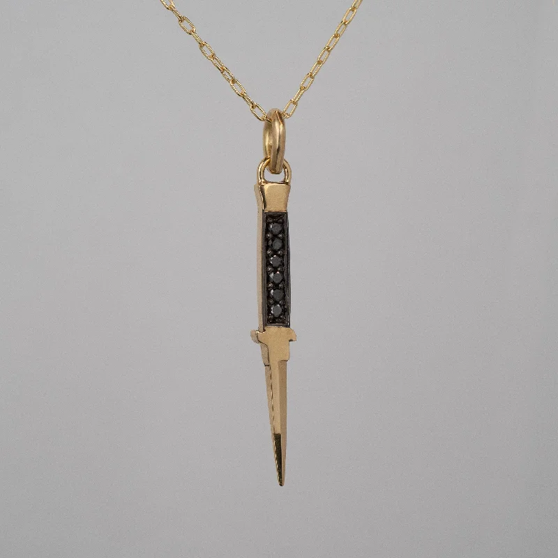 Clearance Sale On High-End Jewelry Collections Black Diamond Pavé Cut a Bitch