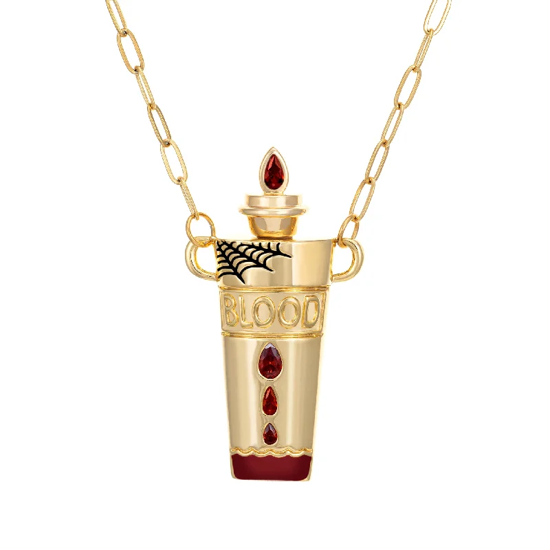 High-Quality Gemstone Jewelry For Special Occasions Blood Necklace