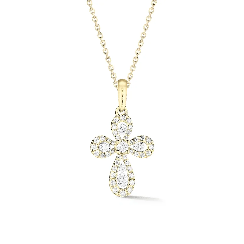 High-Quality Jewelry At A Fraction Of The Cost Diamond Mini Rounded Cross Pendant