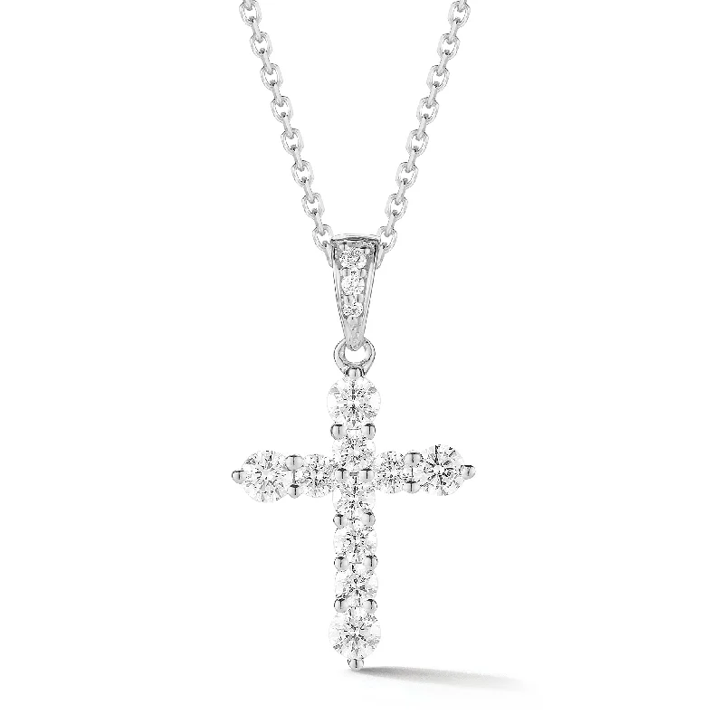 Chic, Trendy, And Affordable Jewelry Sale Graduated Diamond Cross Pendant With Diamond Bail Chic, Trendy, And Affordable Jewelry Sale Graduated Diamond Cross Pendant With Diamond Bail