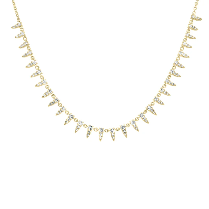 Shop Jewelry That Shines Without The High Price Diamond Dainty Spike Necklace