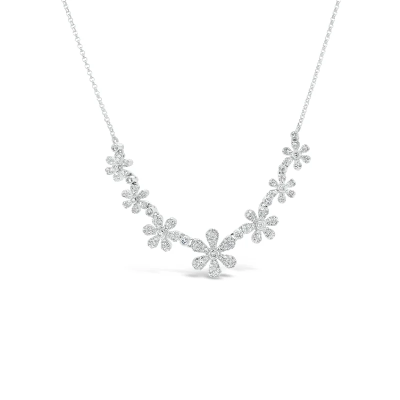 Exclusive Gemstone Jewelry At Special Prices Diamond Daisy Chain Necklace
