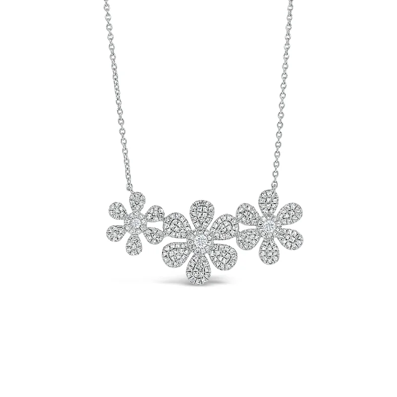 Shop Fine Jewelry With Exclusive Savings Diamond Daisy Trio Necklace