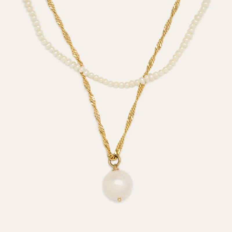 Fashion-Forward Jewelry At Exclusive Discounts Forever Pearl Necklace Stack