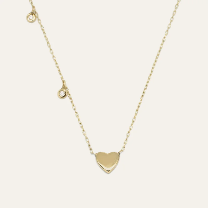 Affordable Gold-Plated Jewelry For Modern Fashion Heartbeat Necklace
