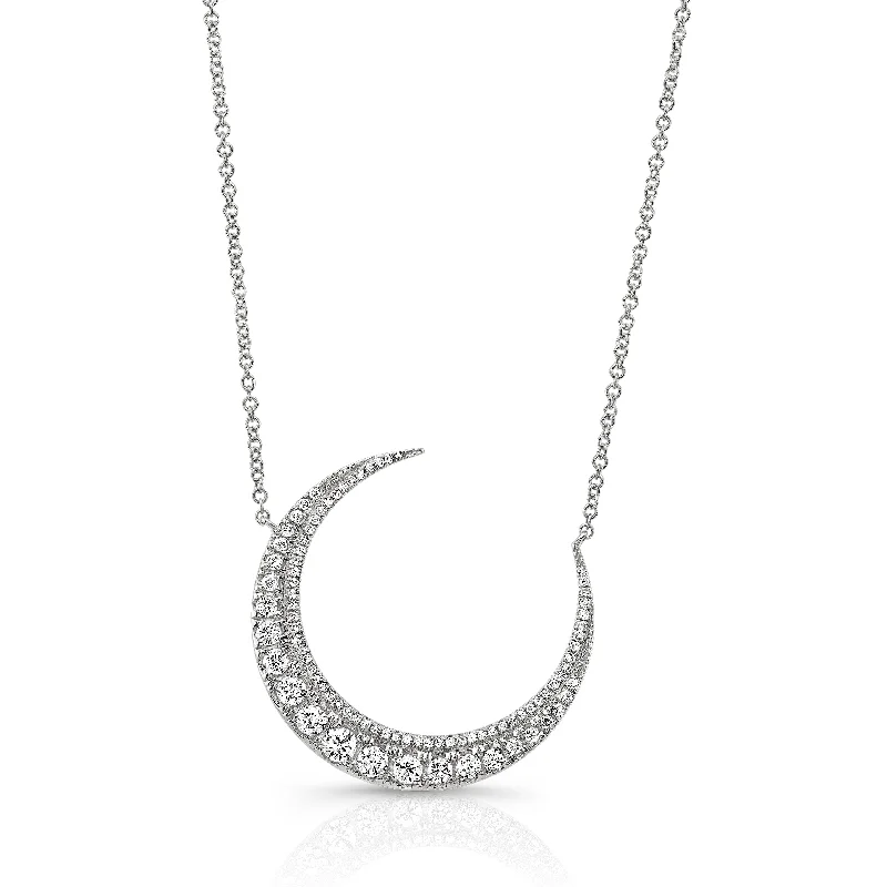 Trending Jewelry Now At Unbeatable Prices Diamond Large Crescent Moon Pendant Necklace Trending Jewelry Now At Unbeatable Prices Diamond Large Crescent Moon Pendant Necklace
