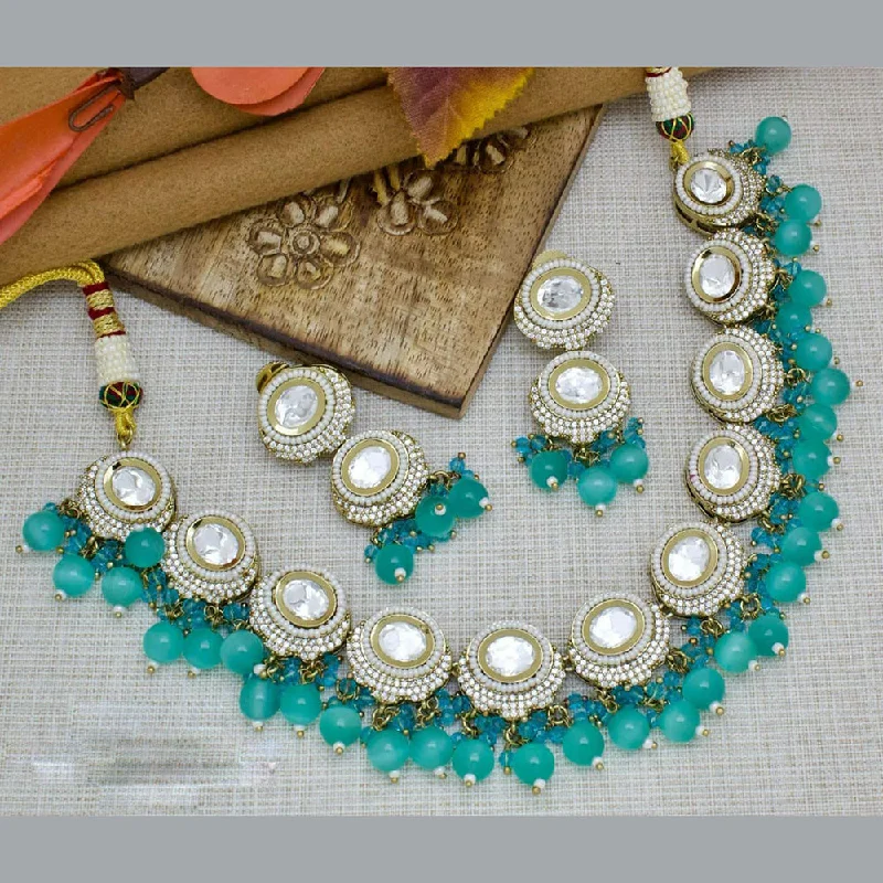 Fine Jewelry, Limited-Time Offers Available Manisha Jewellery Gold Plated Austrian Stone And Beads Necklace Set Fine Jewelry, Limited-Time Offers Available Manisha Jewellery Gold Plated Austrian Stone And Beads Necklace Set
