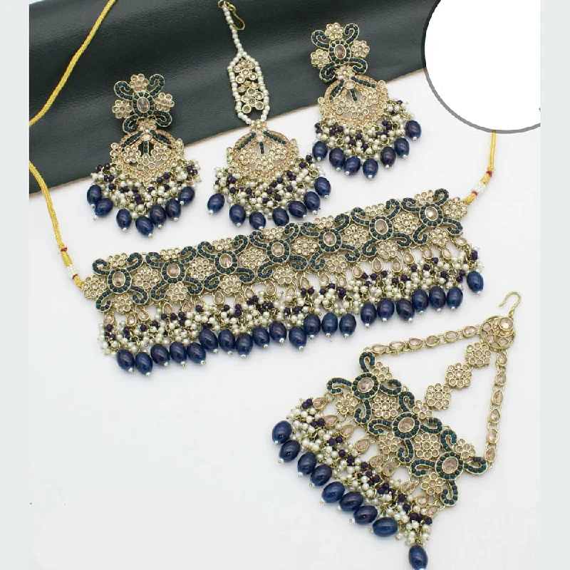 Your Perfect Accessory Now At The Best Price Manisha Jewellery Gold Plated Crystal Stone And Beads Necklace Set Your Perfect Accessory Now At The Best Price Manisha Jewellery Gold Plated Crystal Stone And Beads Necklace Set