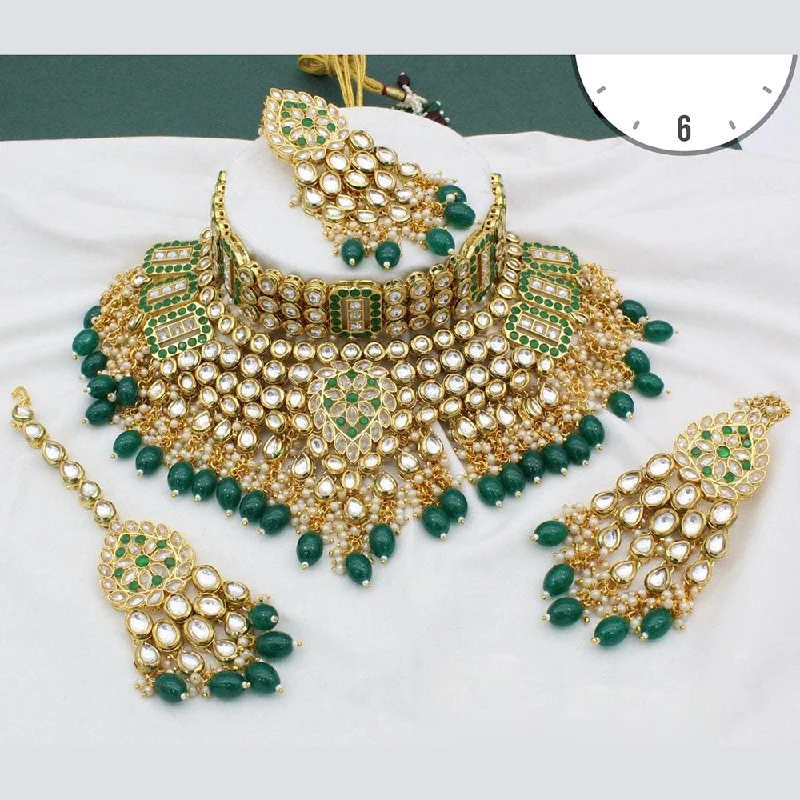 Sparkle More For Less – Jewelry Sale Happening Now Manisha Jewellery Gold Plated Kundan Stone And Beads Choker Necklace Set Sparkle More For Less – Jewelry Sale Happening Now Manisha Jewellery Gold Plated Kundan Stone And Beads Choker Necklace Set