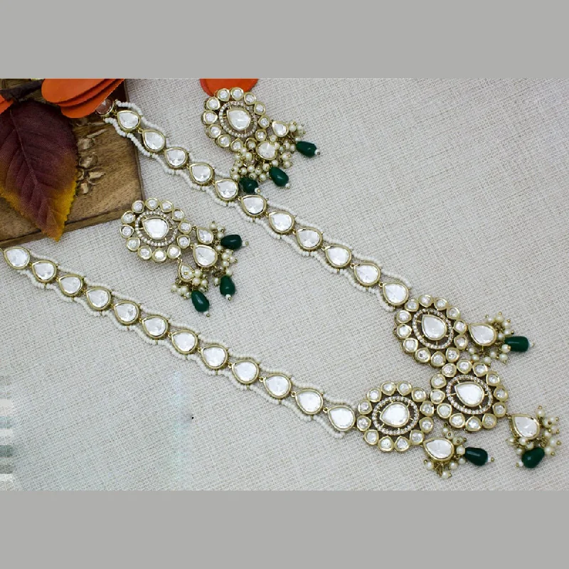 Get Ready To Sparkle – Special Jewelry Discounts Manisha Jewellery Gold Plated kundan Stone And Pearls Long Necklace Set Get Ready To Sparkle – Special Jewelry Discounts Manisha Jewellery Gold Plated kundan Stone And Pearls Long Necklace Set