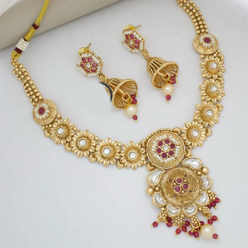 Don't Miss Out On Bestselling Jewelry At Special Prices Manisha Jewellery Gold Plated Pota Stone And Pearls Necklace Set Don't Miss Out On Bestselling Jewelry At Special Prices Manisha Jewellery Gold Plated Pota Stone And Pearls Necklace Set