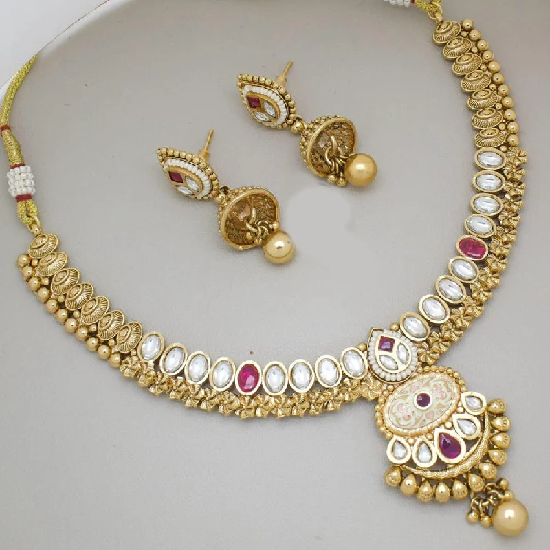 Once-A-Year Jewelry Sale – Grab Your Favorites Now Manisha Jewellery Gold Plated Pota Stone Necklace Set Once-A-Year Jewelry Sale – Grab Your Favorites Now Manisha Jewellery Gold Plated Pota Stone Necklace Set
