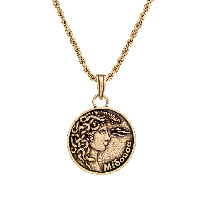 Trending Jewelry Now At Unbeatable Prices Medusa Coin Necklace