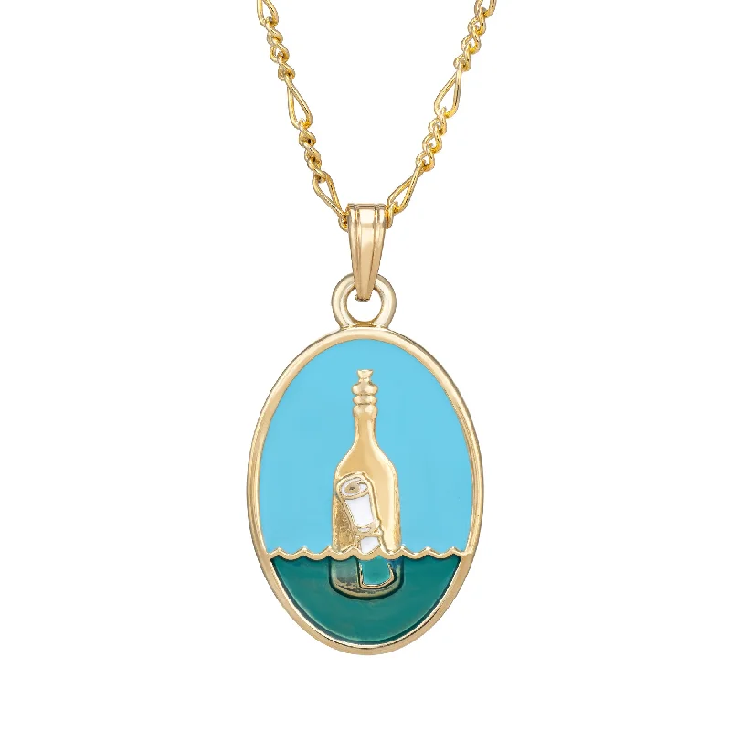 Premium Diamond Jewelry At Once-In-A-Lifetime Discounts Message in a Bottle Necklace Premium Diamond Jewelry At Once-In-A-Lifetime Discounts Message in a Bottle Necklace