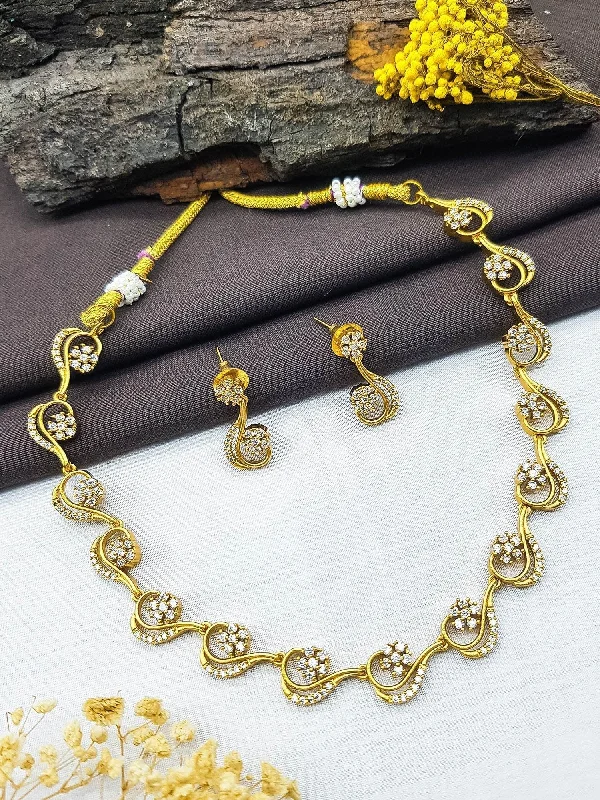 Big Discounts On Elegant Jewelry Collections Premium Sayara Collection Diamond Like Necklace set with Multi Colour Stones Big Discounts On Elegant Jewelry Collections Premium Sayara Collection Diamond Like Necklace set with Multi Colour Stones