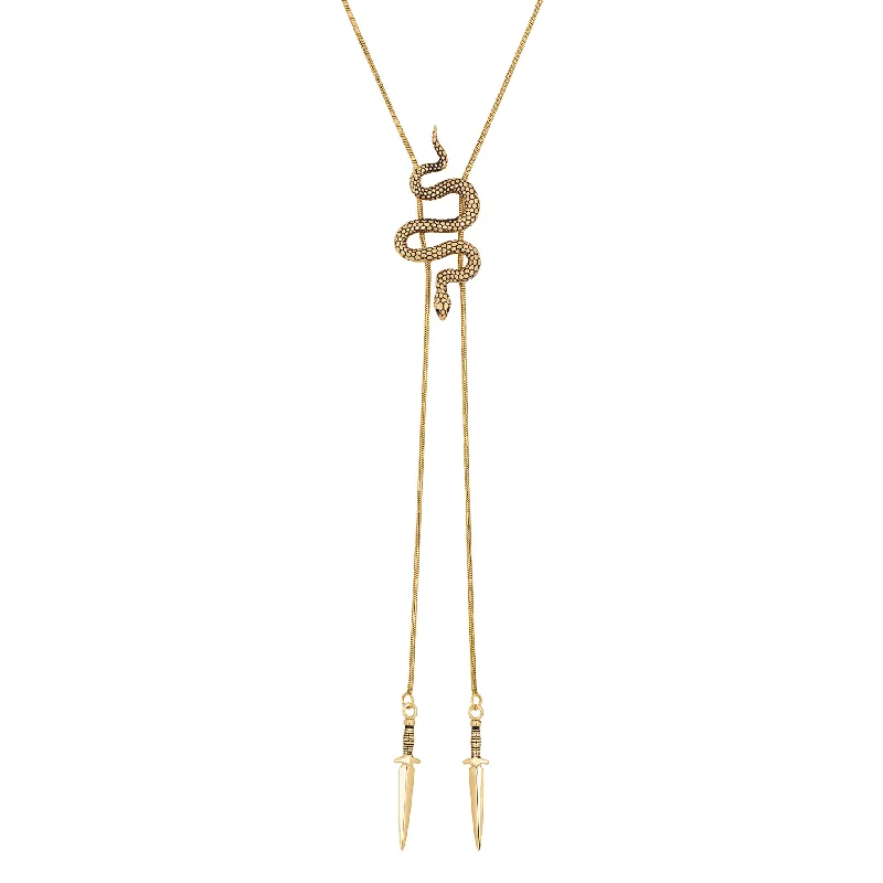Affordable Glamour – Premium Jewelry For Less Snake Bolo Tie
