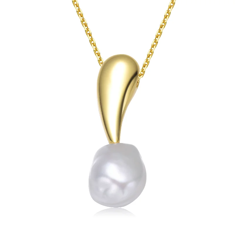 Your Dream Jewelry At Dream Prices – Shop Now Sterling Silver Gold Plated Genuine Freshwater Pearl Drop Pendant Necklace Your Dream Jewelry At Dream Prices – Shop Now Sterling Silver Gold Plated Genuine Freshwater Pearl Drop Pendant Necklace