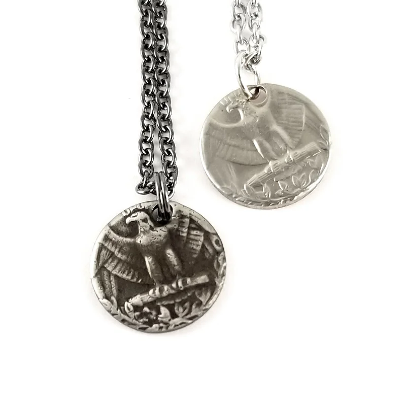 Timeless Jewelry At Special Discount Rates 1965-1998 Washington Quarter Large Punch Out Charm Necklace Timeless Jewelry At Special Discount Rates 1965-1998 Washington Quarter Large Punch Out Charm Necklace