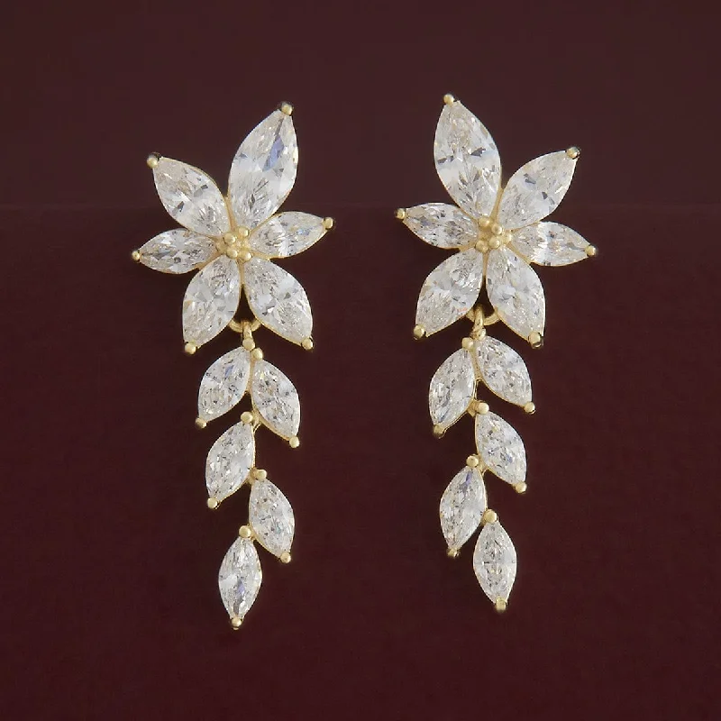 Elegant Rose Gold Jewelry For A Stylish Touch 92.5 Silver Earring 180588