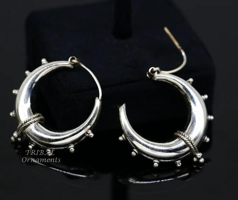 Premium Jewelry Now Available At Special Discounts 925 sterling silver handmade vintage ethnic style hoops earrings kundal,ethnic gorgeous bali tribal belly dance jewelry from india s1069 Premium Jewelry Now Available At Special Discounts 925 sterling silver handmade vintage ethnic style hoops earrings kundal,ethnic gorgeous bali tribal belly dance jewelry from india s1069