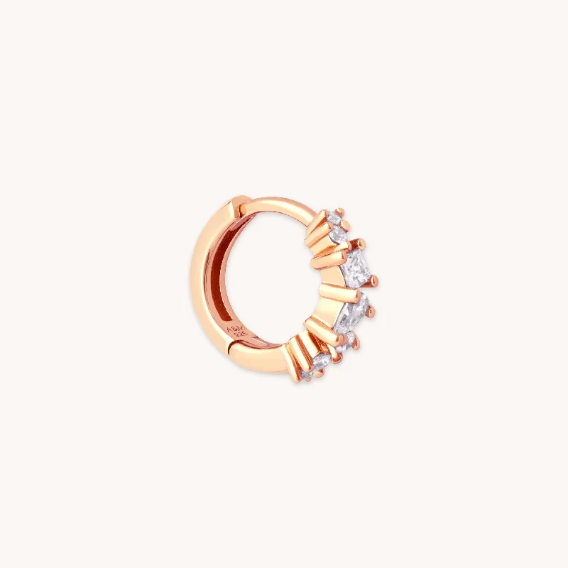 Dazzle In Elegance With Our Biggest Jewelry Sale Celestial Crystal 8mm Hoop in Rose Gold Dazzle In Elegance With Our Biggest Jewelry Sale Celestial Crystal 8mm Hoop in Rose Gold