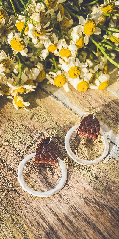 Affordable Luxury Jewelry For Every Occasion Beautiful Small Leather Hoop Earrings