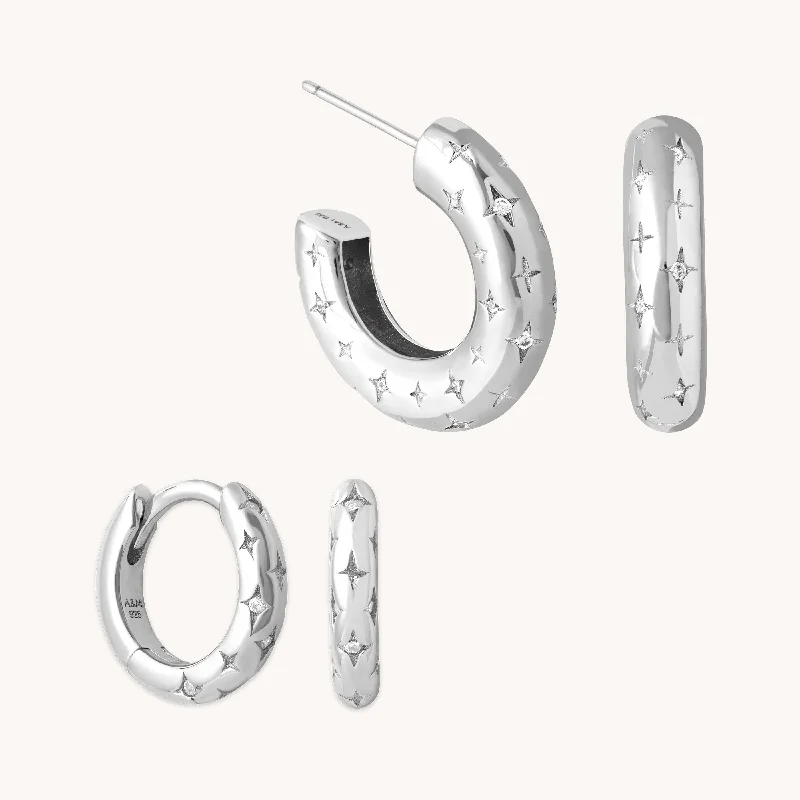Affordable Glamour – Premium Jewelry For Less Cosmic Star Gift Set in Silver