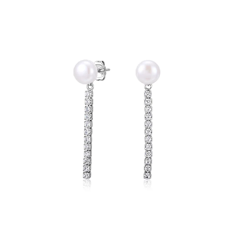 Seasonal Jewelry Sale – Upgrade Your Style Today Cultured freshwater pearl drop earrings in sterling silver Seasonal Jewelry Sale – Upgrade Your Style Today Cultured freshwater pearl drop earrings in sterling silver