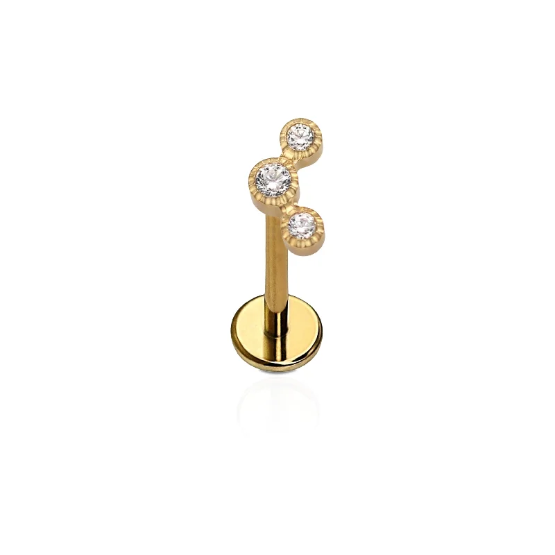 Luxury Jewelry At Unbeatable Discounts CZ Barnacle Flat Back Stud