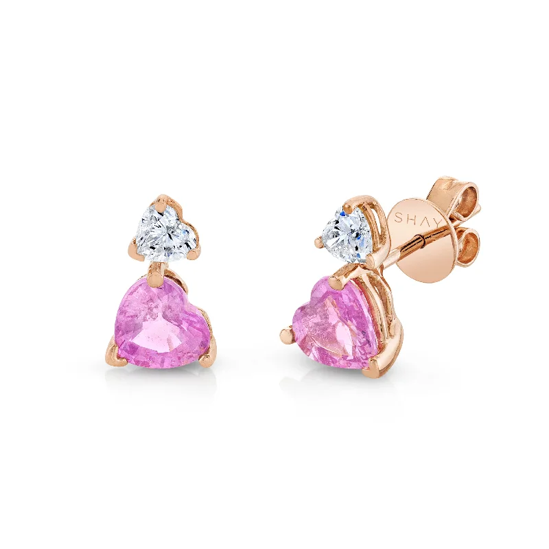Discover Unique Jewelry With Special Limited-Time Offers DIAMOND & PINK SAPPHIRE TWO STEP HEART STUDS Discover Unique Jewelry With Special Limited-Time Offers DIAMOND & PINK SAPPHIRE TWO STEP HEART STUDS