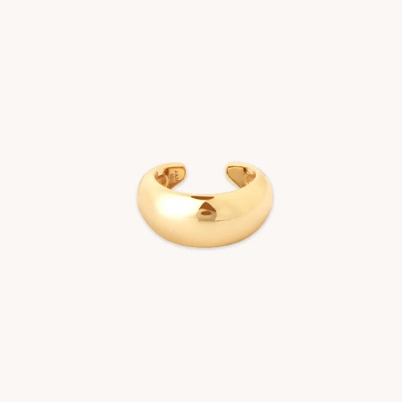 Elegant Jewelry Styles At Budget-Friendly Prices Dome Ear Cuff in Gold