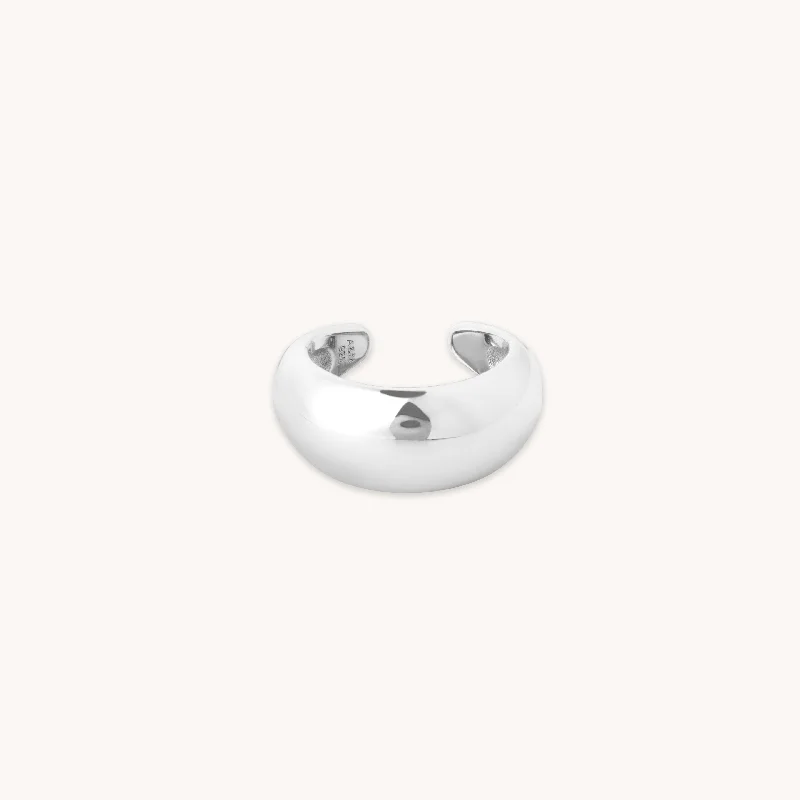 Exclusive Jewelry Sale Event – Shop Now Dome Ear Cuff in Silver