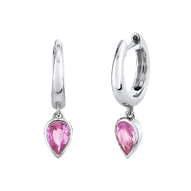 White Gold/Pink Sapphire
