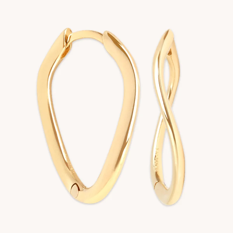 Fashion-Forward Jewelry At Incredible Prices Infinite Hoops in Solid Gold