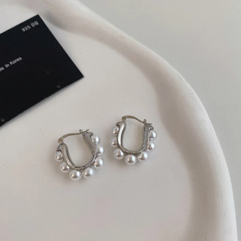 Premium Jewelry Now Available At Special Discounts Gold Pearl Hoop Earrings jlt11730 Premium Jewelry Now Available At Special Discounts Gold Pearl Hoop Earrings jlt11730