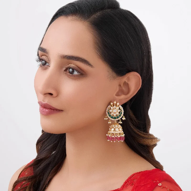 Discounted Jewelry For A Glamorous Look Kundan Earring 164020