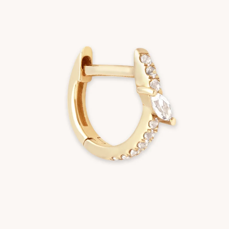 Buy More, Save More On Stunning Jewelry Pieces Marquise Gem Piercing Hoop in Solid Gold Buy More, Save More On Stunning Jewelry Pieces Marquise Gem Piercing Hoop in Solid Gold
